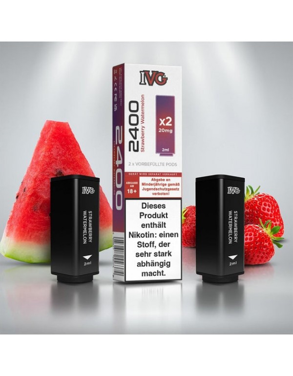 IVG 2400 - Strawberry Watermelon - Prefilled Pods (2Stück pro Packung) 20mg/ml