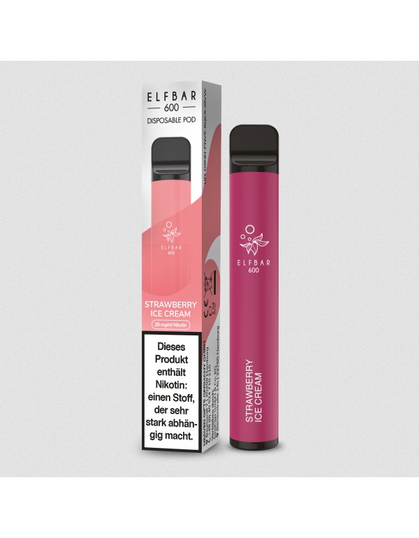 Elfbar - Strawberry Ice Cream - Einweg Pen 600P 20...