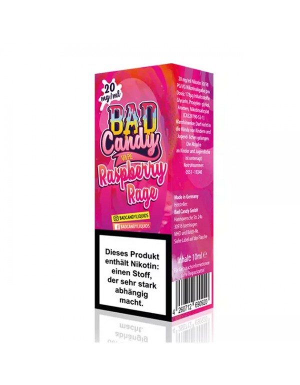 Bad Candy - Raspberry Rage - Nikotinsalz 20mg/ml