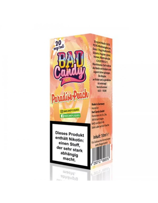 Bad Candy - Paradise Peach - Nikotinsalz 20mg/ml